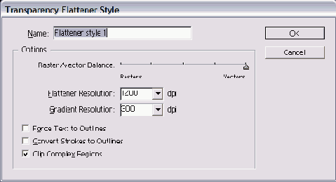   Transparency Flattener
